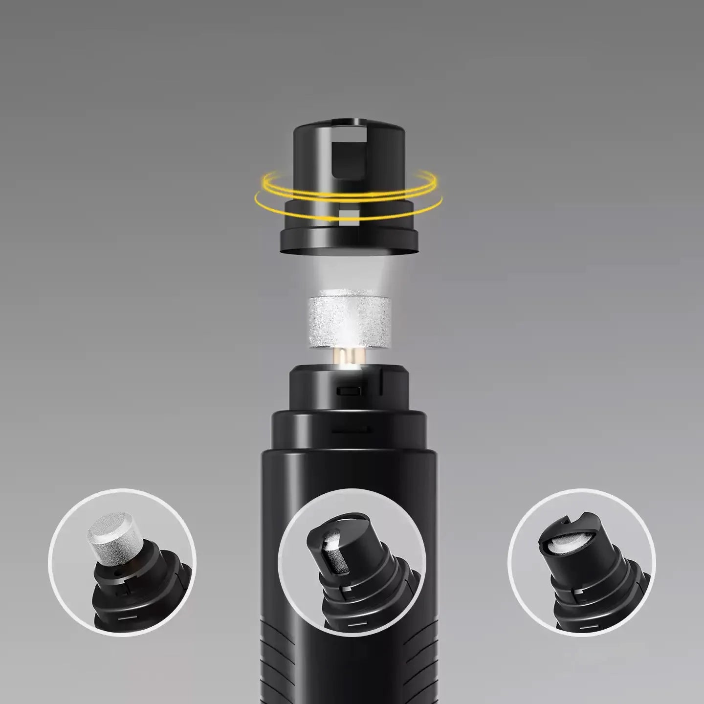 USB Rechargeable Electric Pet Nail Grinder for Dogs & Cats – Quiet Motor with LED Light and Diamond Grinding Wheel