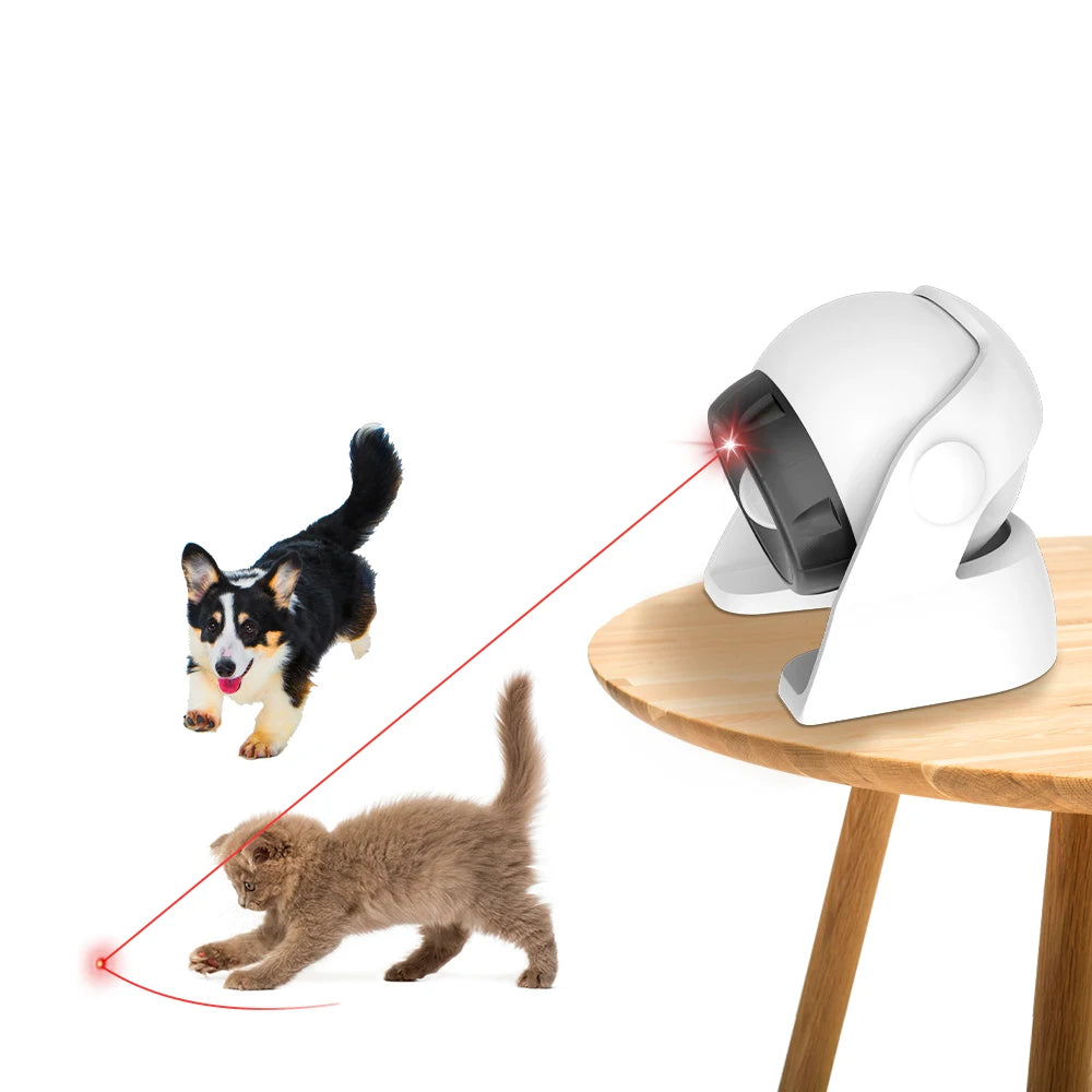 Cat Laser Toy Automatic Rechargeable Motion Random Activated Interactive Cat Toys for Indoor Cats/Dog/Kittne Slow and Fast Mode