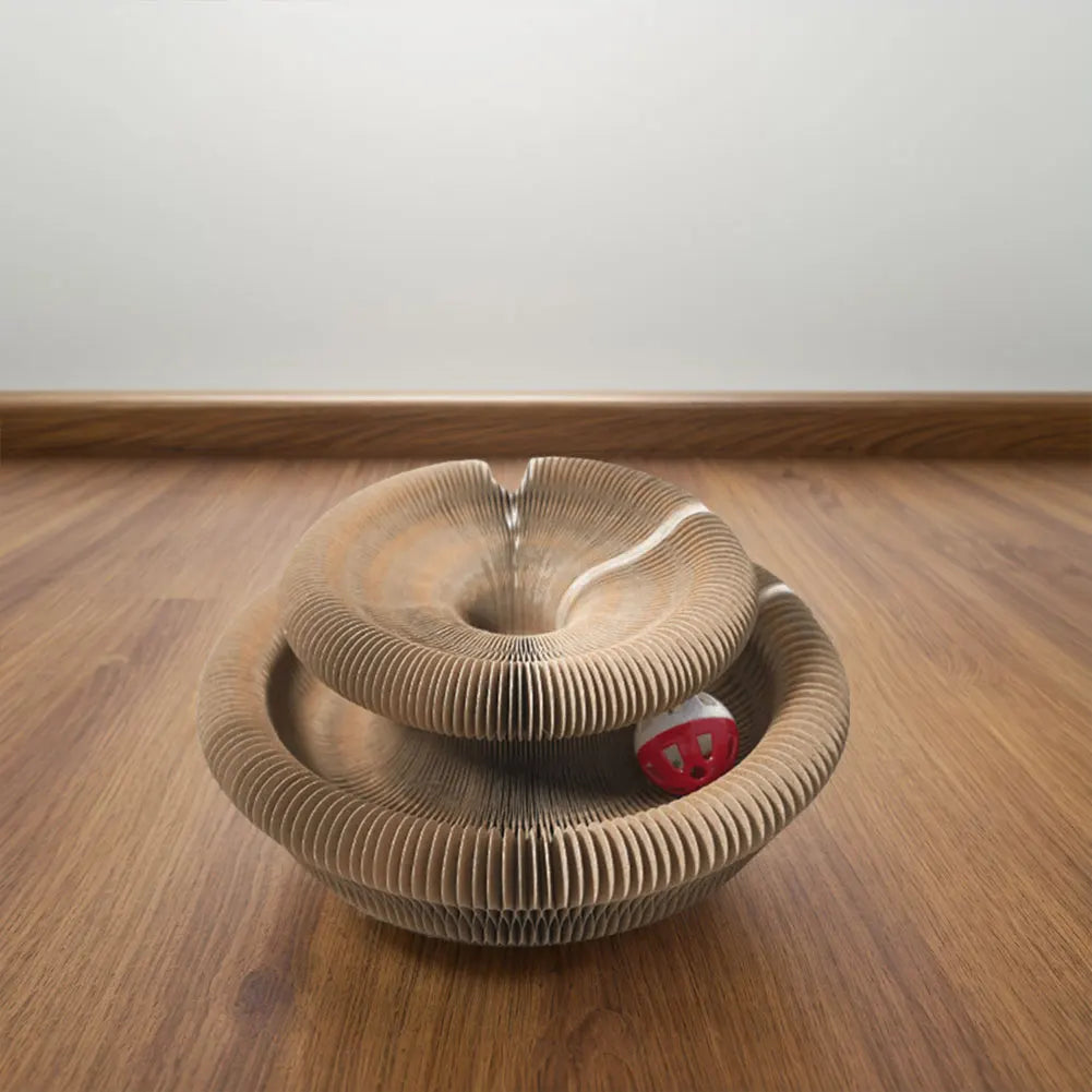 Magic Organ Cat Scratching Board Interactive Scratcher Cat Toy Cat Accordion Toy Cat Grinding Claw Scratching Board Pet Supplies