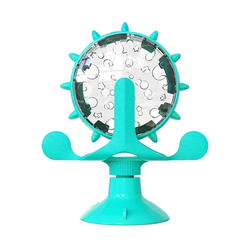 Interactive Treat Leaking Toy for Cat Small Dogs Slow Feeder Dispenser Puppy Funny Rotatable Wheel Improve IQ Kitten Accessories
