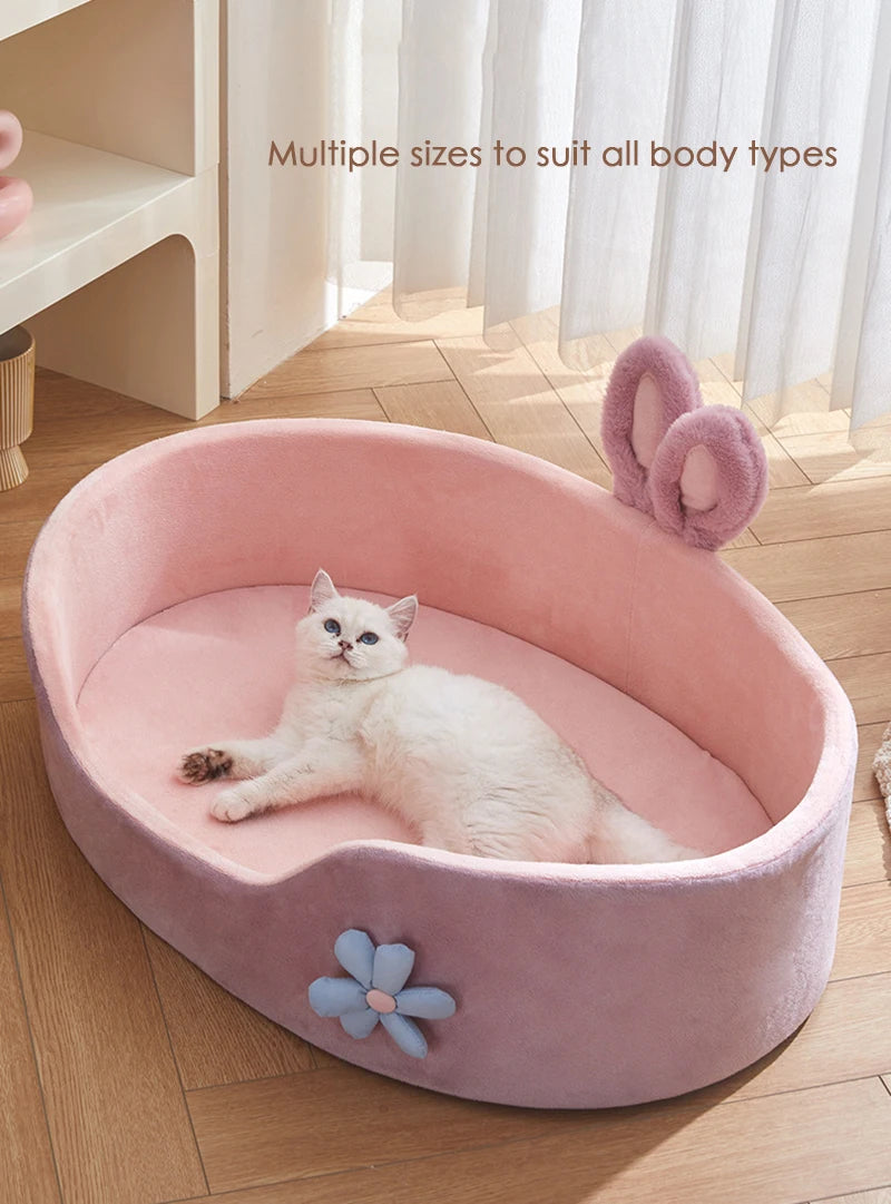 Detachable Pet Bed Pet Bed Detachable Washable Dog Sleeping Bed Soft Comfortable Warm Cat Bed for Four Seasons Soft Pet Bed