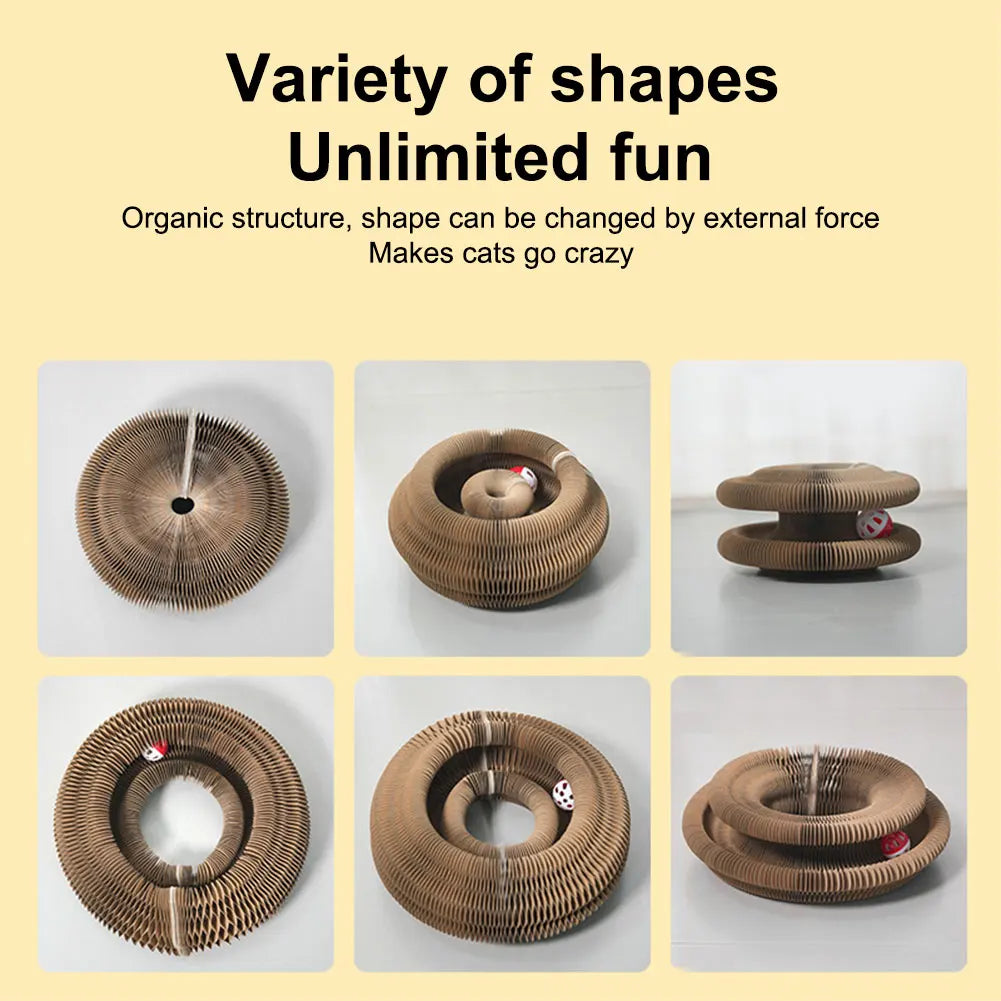 Magic Organ Cat Scratching Board Interactive Scratcher Cat Toy Cat Accordion Toy Cat Grinding Claw Scratching Board Pet Supplies