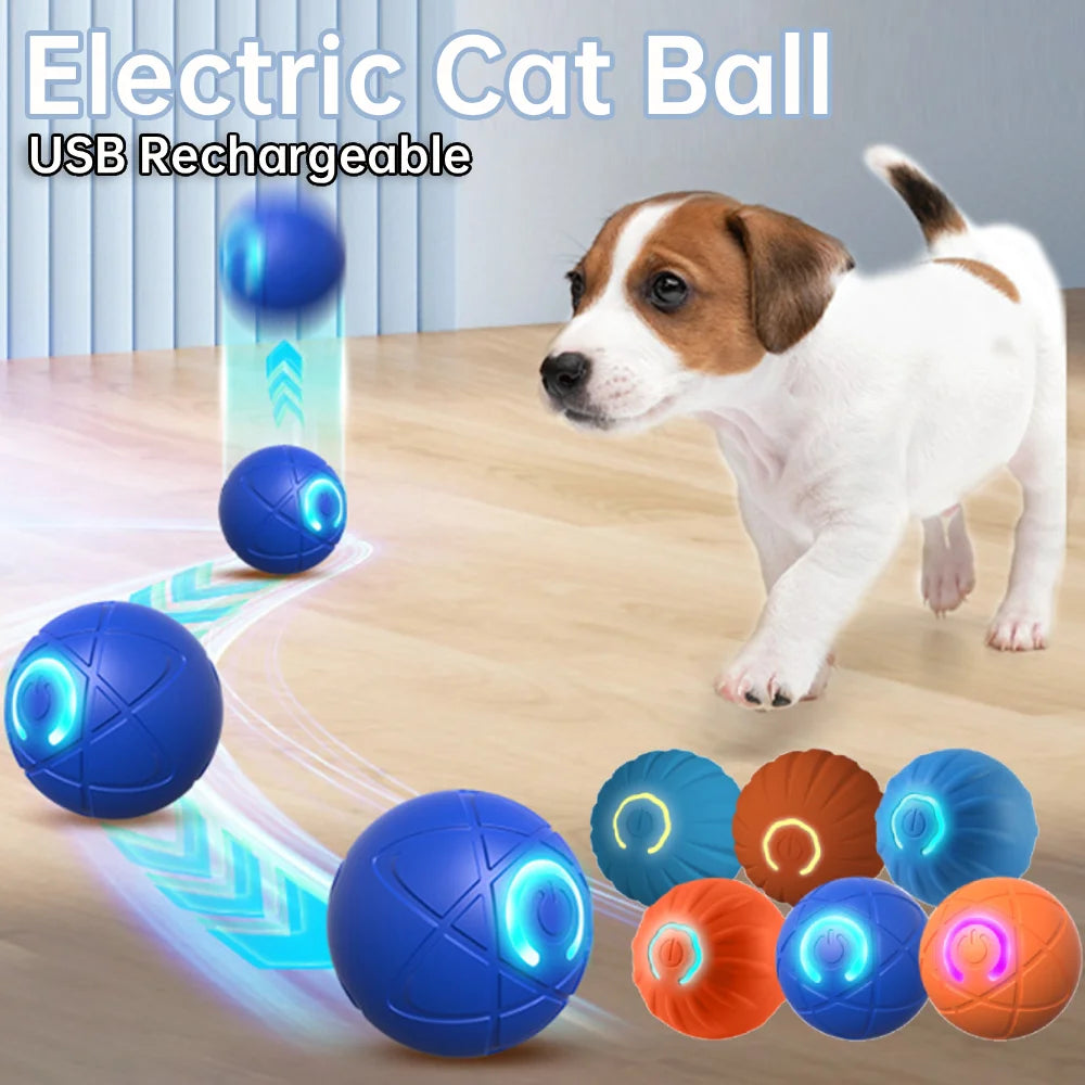 Intelligent Electric Cat Ball Toys Self-Moving Electronic Rotating Cat Ball 200mAh Pet Exercise Chase Toy Ball for Cats Training