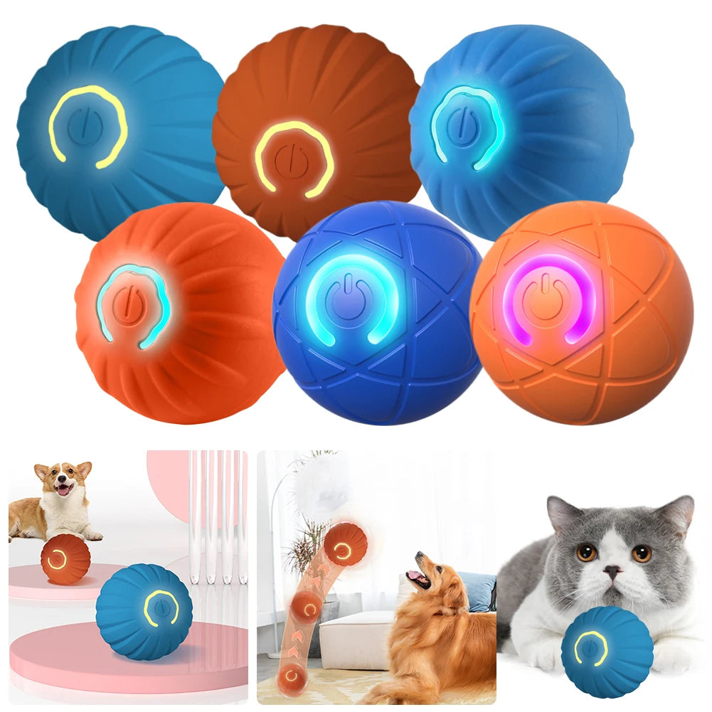 Intelligent Electric Cat Ball Toys Self-Moving Electronic Rotating Cat Ball 200mAh Pet Exercise Chase Toy Ball for Cats Training