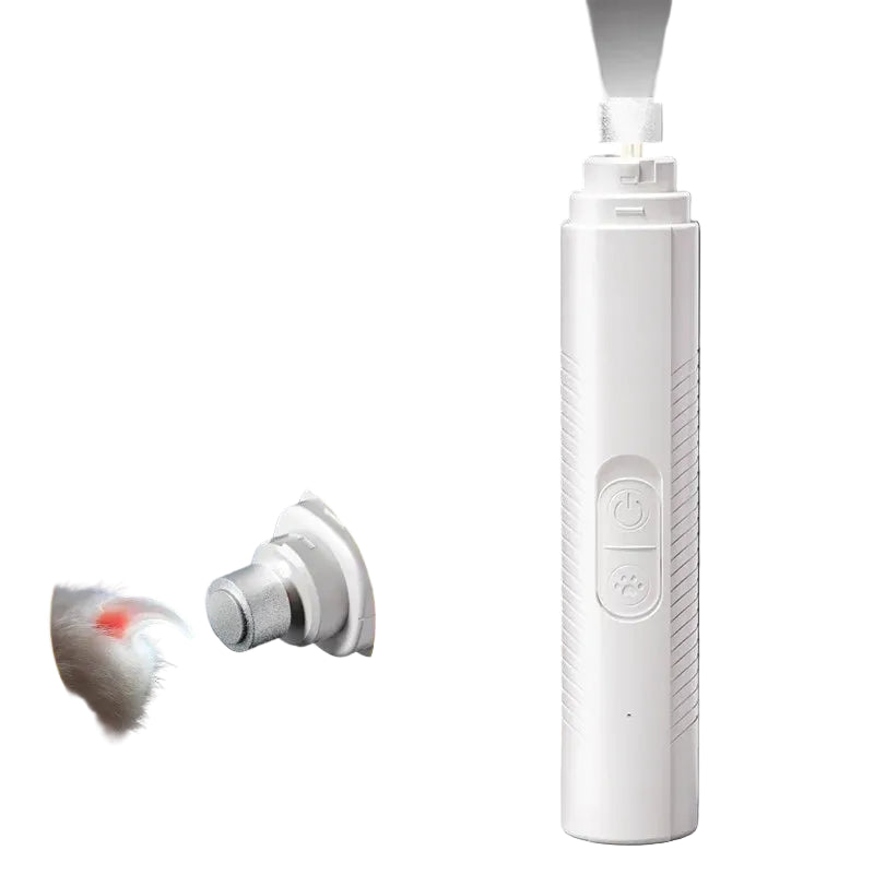 White electronic device with a close-up inset on a dark background

