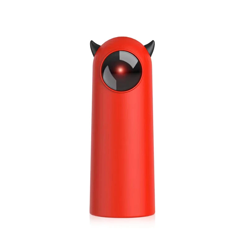 Red pepper mill with black accents on a white background

